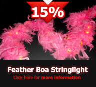 Feather Boa Stringlight