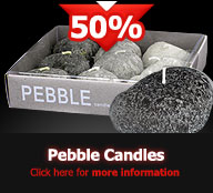 Pebble Candles